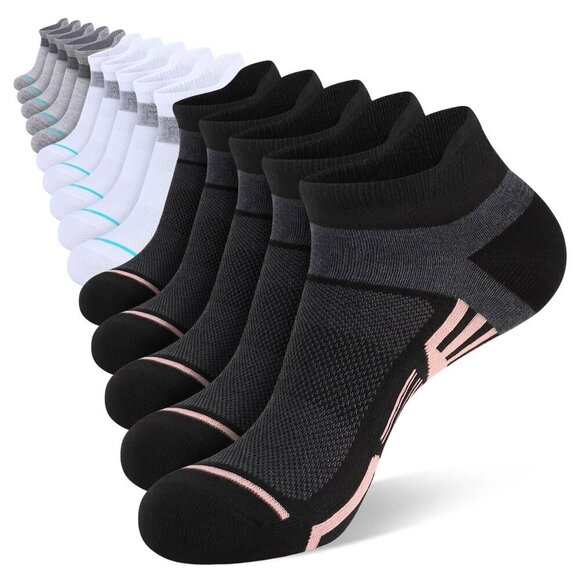 Shoes - Lightweight Breathable Ankle Socks Arch Support Heel Tab Athletic Casual